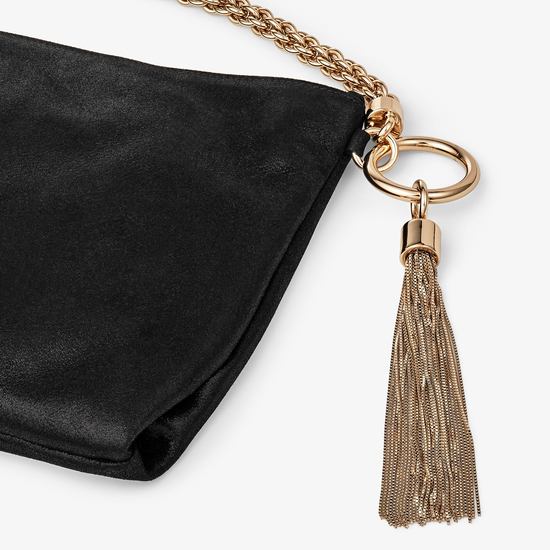 Callie
Black Shimmer Suede Clutch Bag - 3