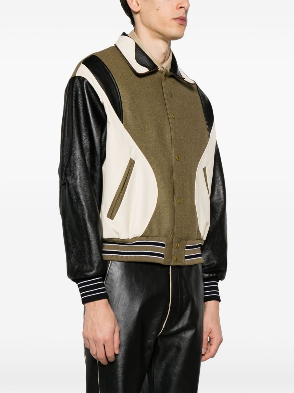 Robyn panelled bomber jacket - 3