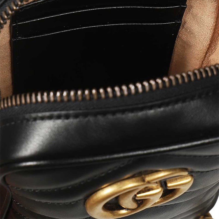 (WMNS) Gucci GG Marmont Mini-Sized Single-Shoulder Bag Black 598597-DTDCT-1000 - 3