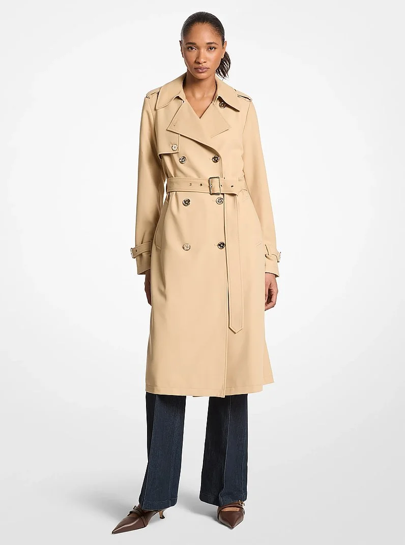 Drapey Trench Coat - 1