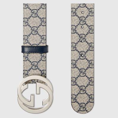 GUCCI GG Supreme belt with G buckle outlook