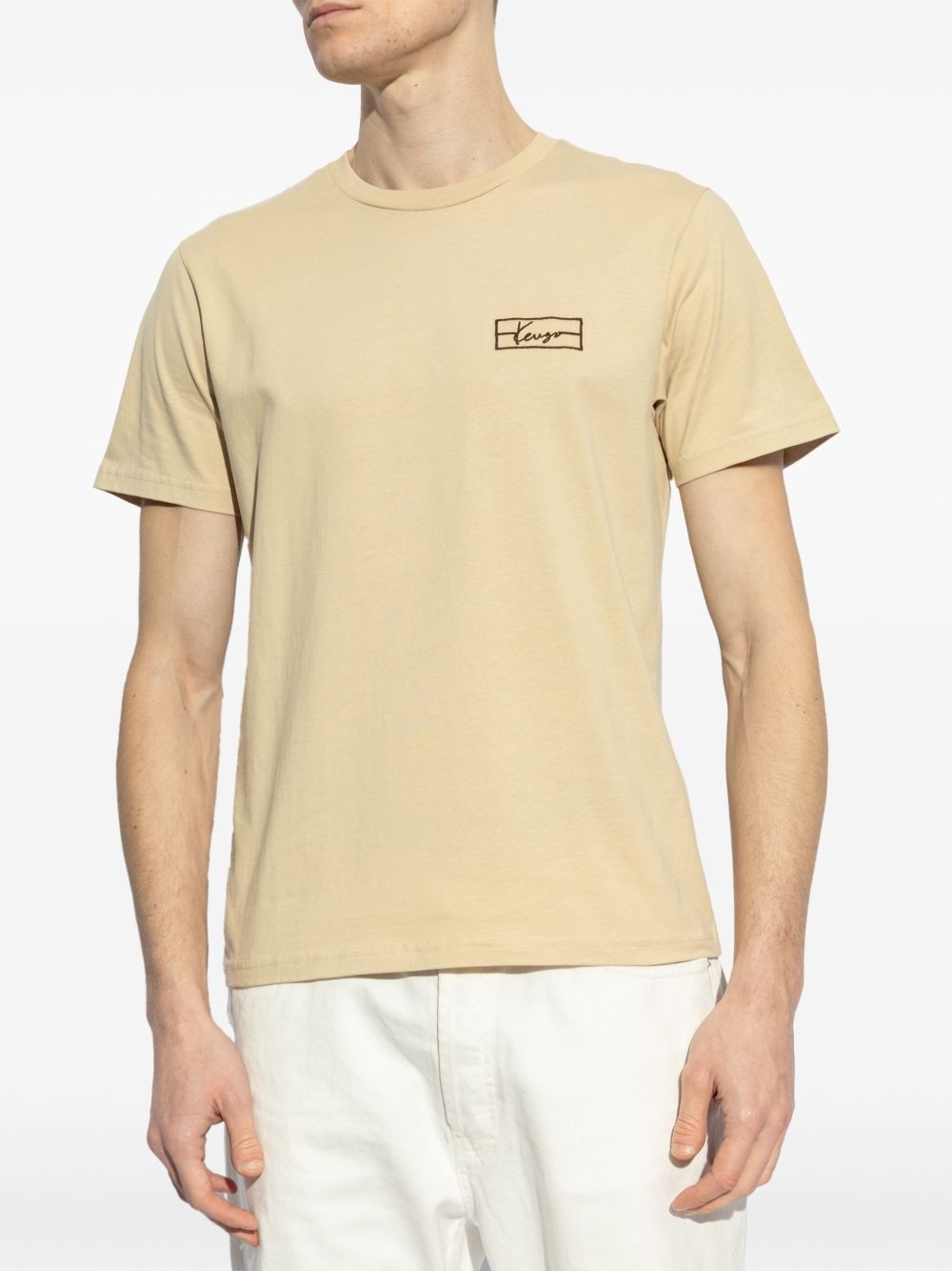 logo-embroidered T-shirt - 3