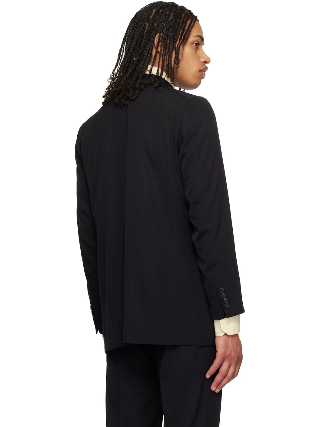 Black Light Wool Max Gabardine Blazer - 3