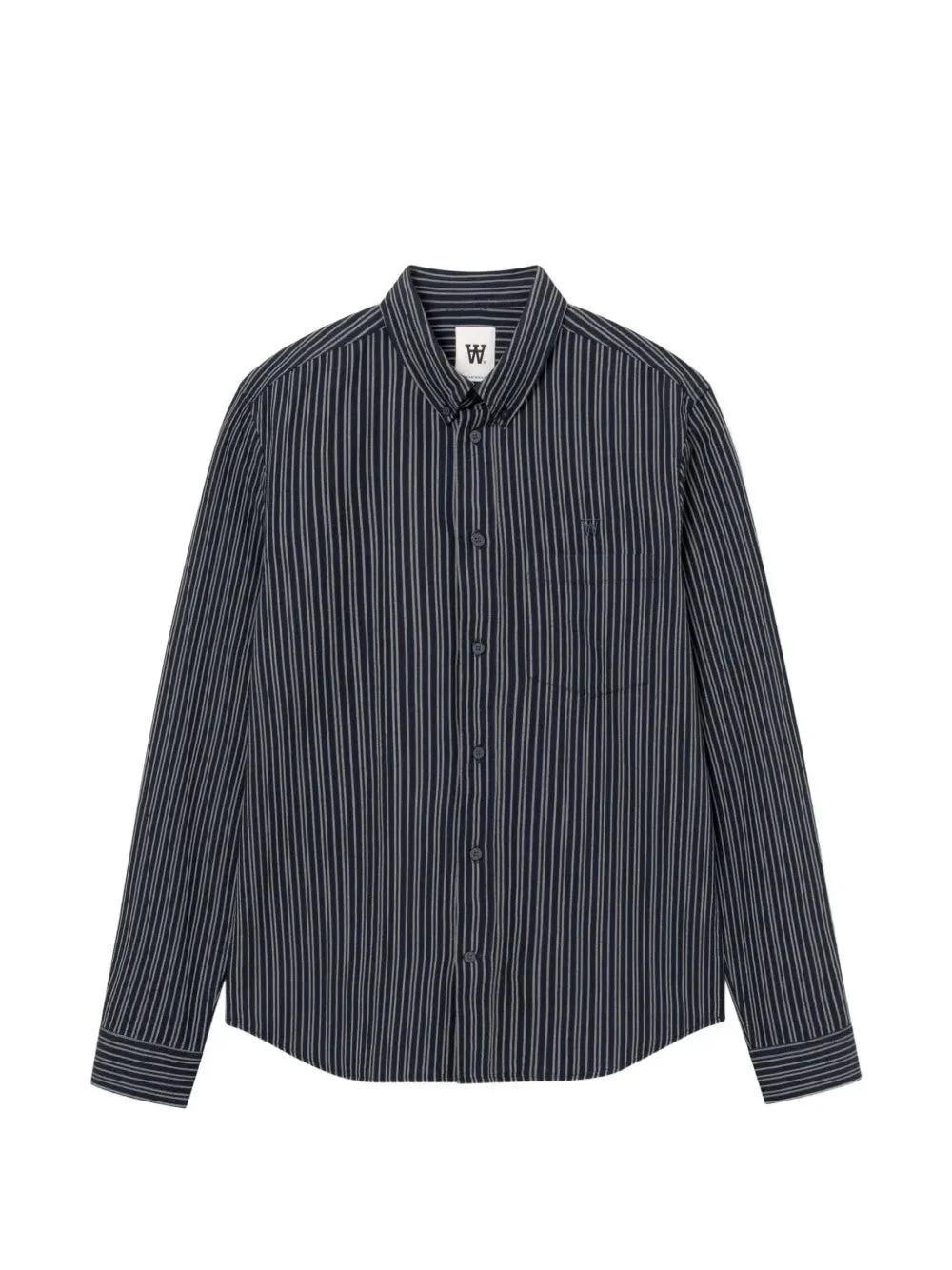 STRIPED BUTTON-DOWN SHIRT - 1