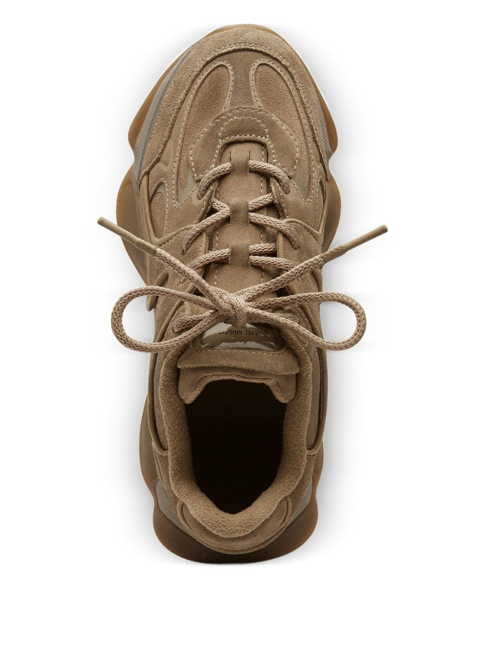 lace-up sculpted sneakers - 4