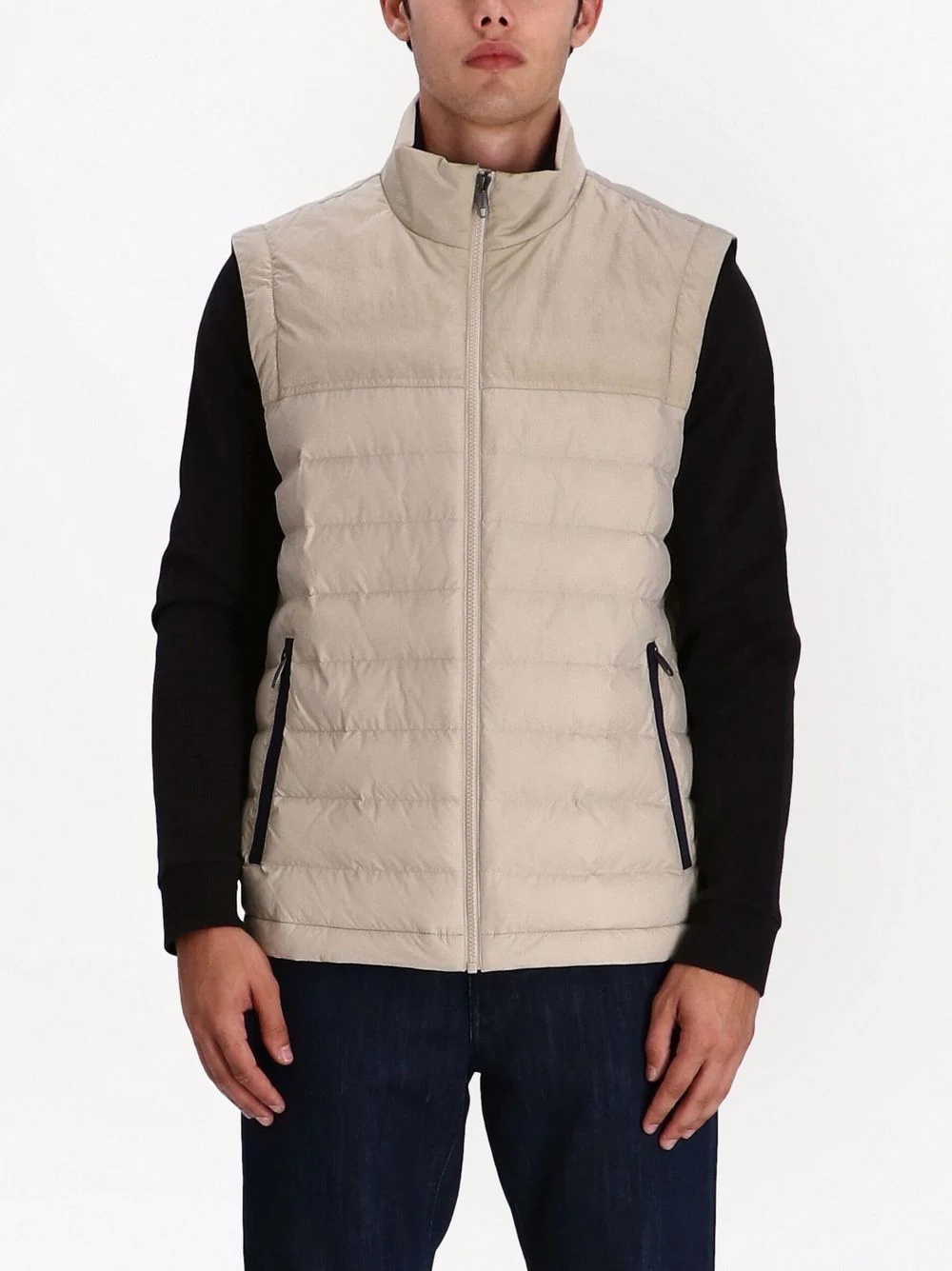 zip-up padded gilet - 3