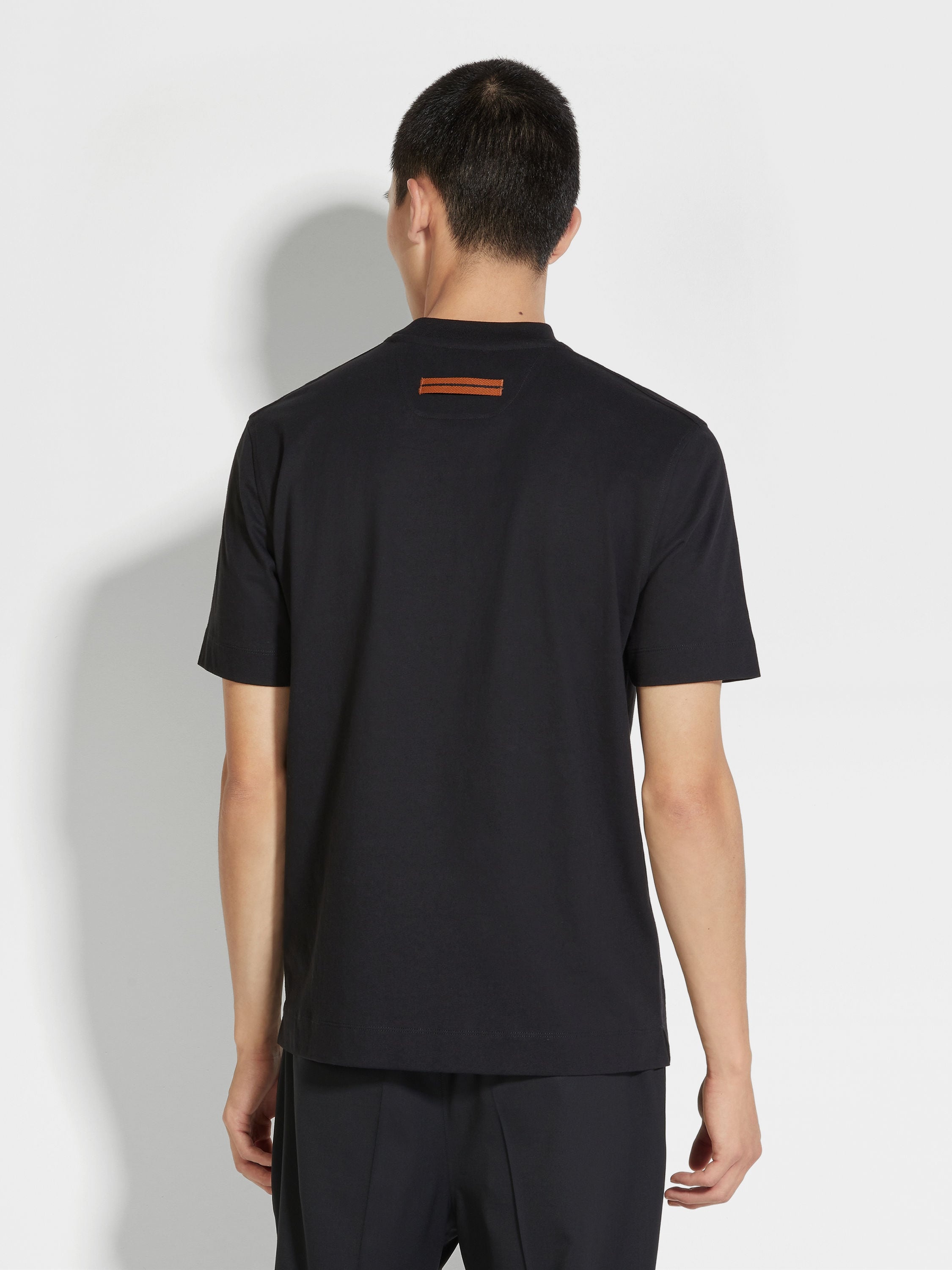 ZEGNA BLACK #USETHEEXISTING™ COTTON T-SHIRT | REVERSIBLE