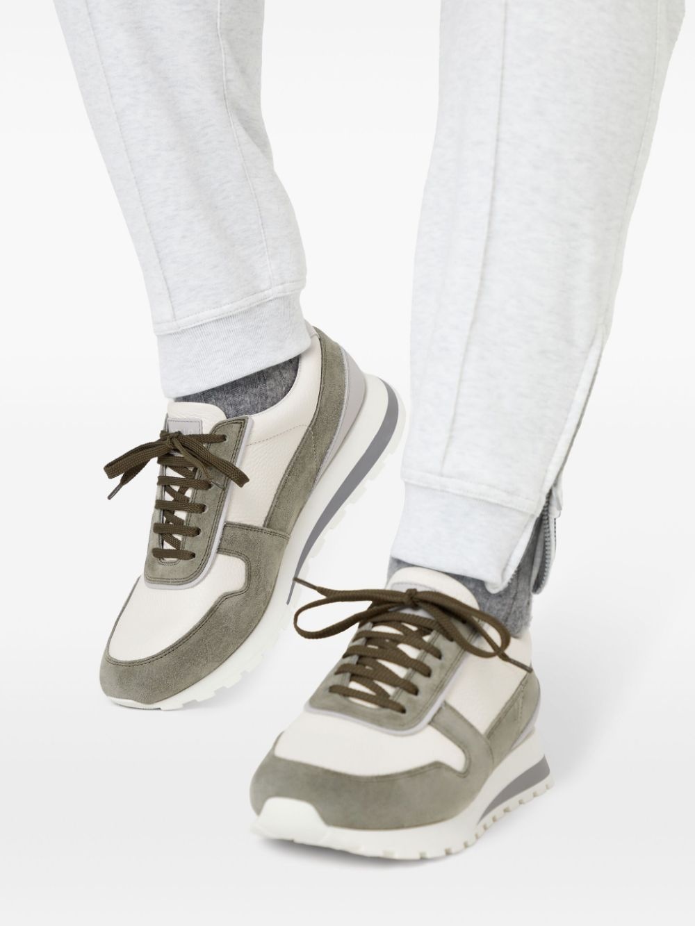 colour-block panelled trainers - 5