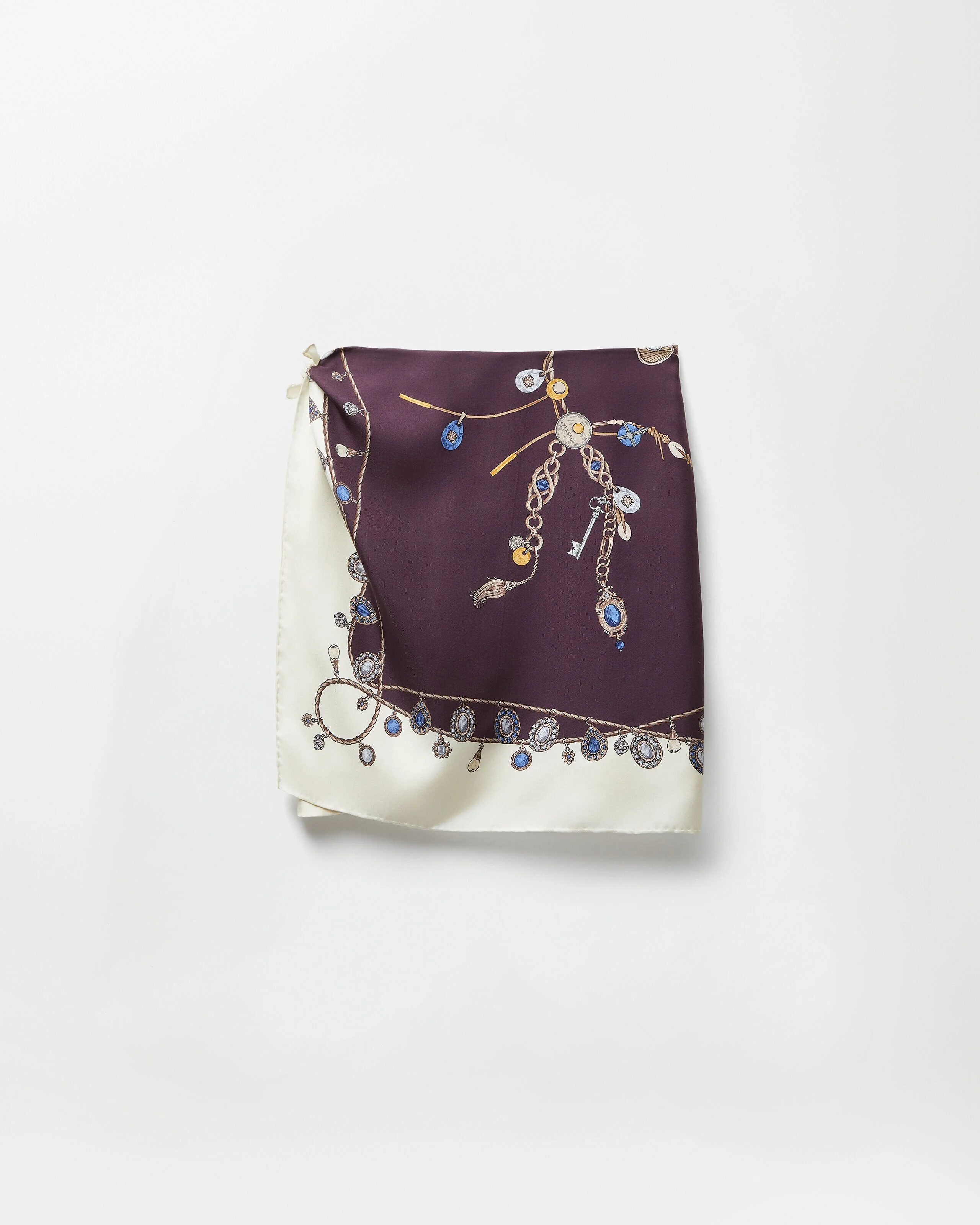 Printed Silk Twill Mini Skirt - 1
