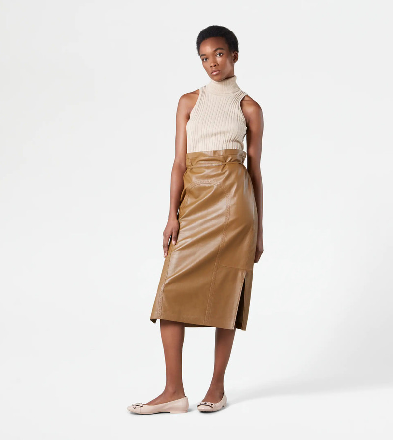 Tod's COTTON KNIT TOP - BEIGE outlook