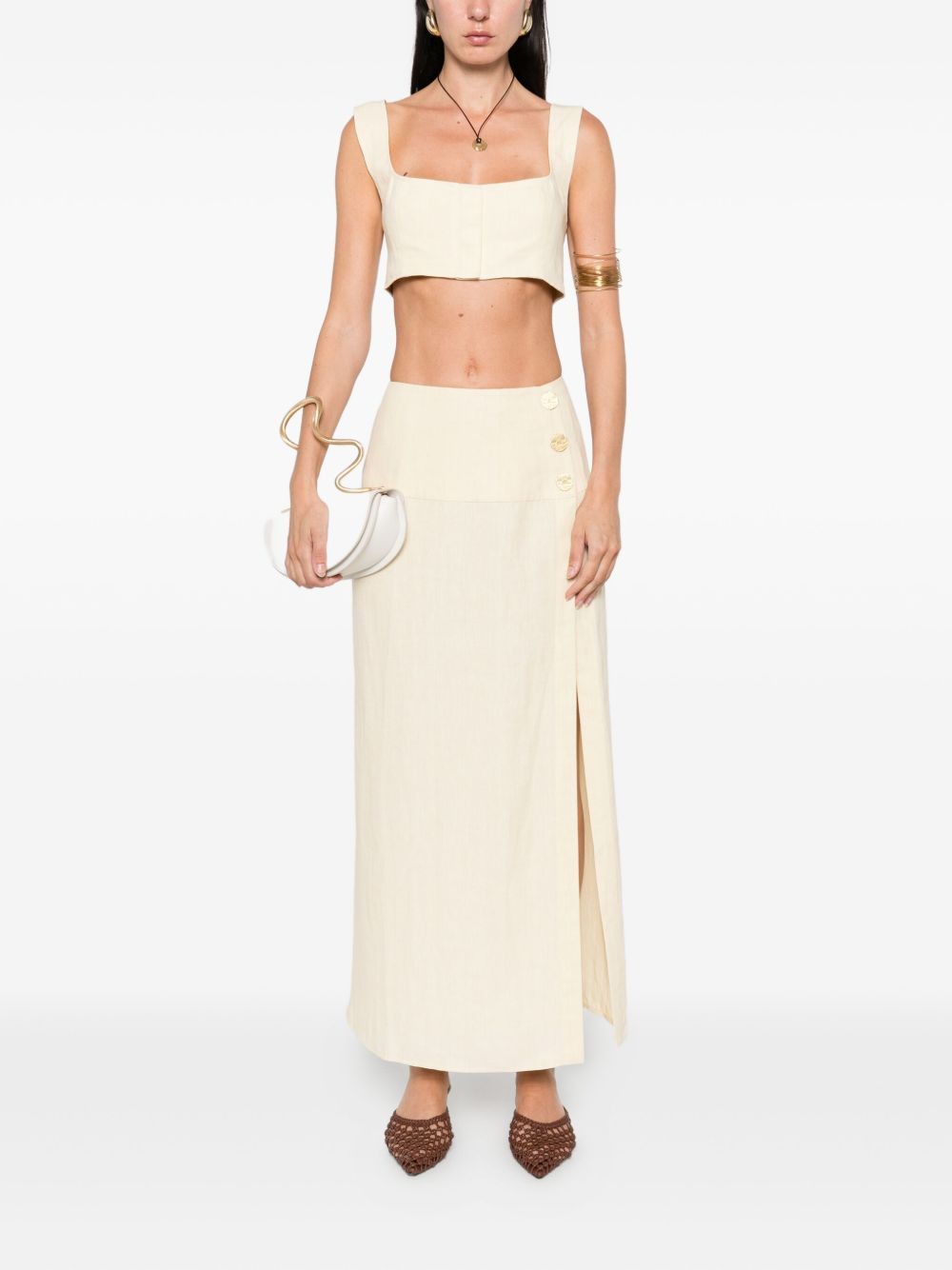 square-neck top - 2