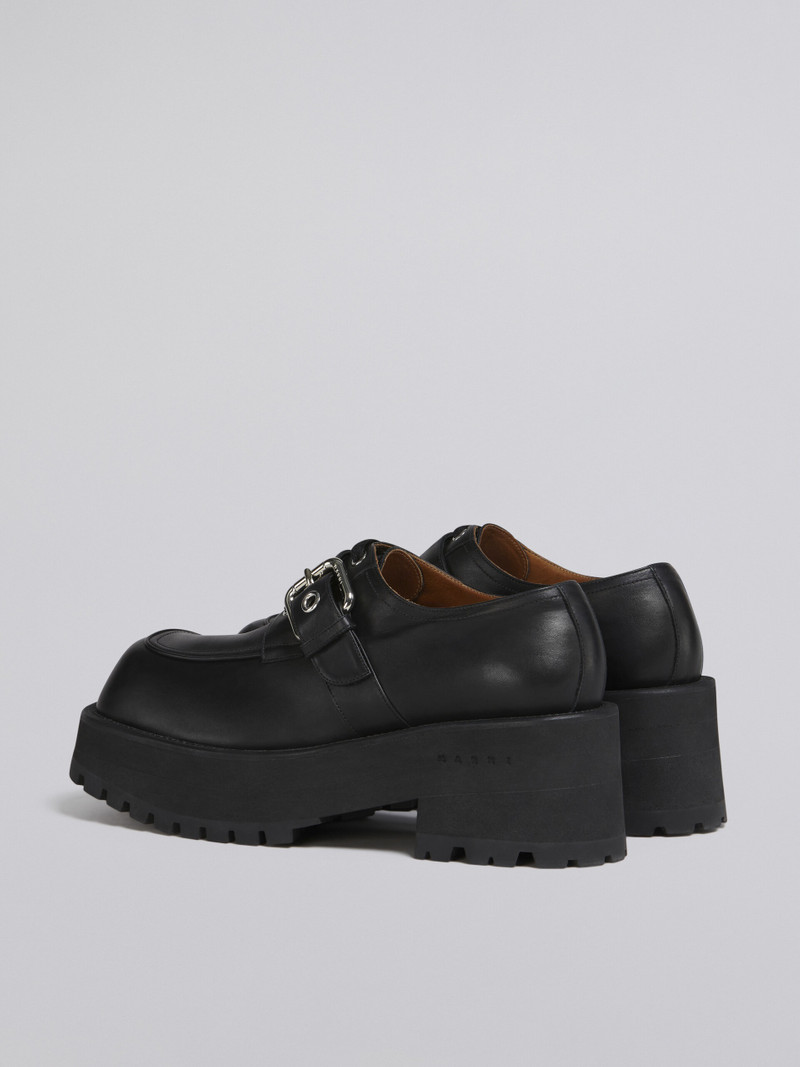Marni BLACK SOFT CALF LEATHER MOCCASIN outlook