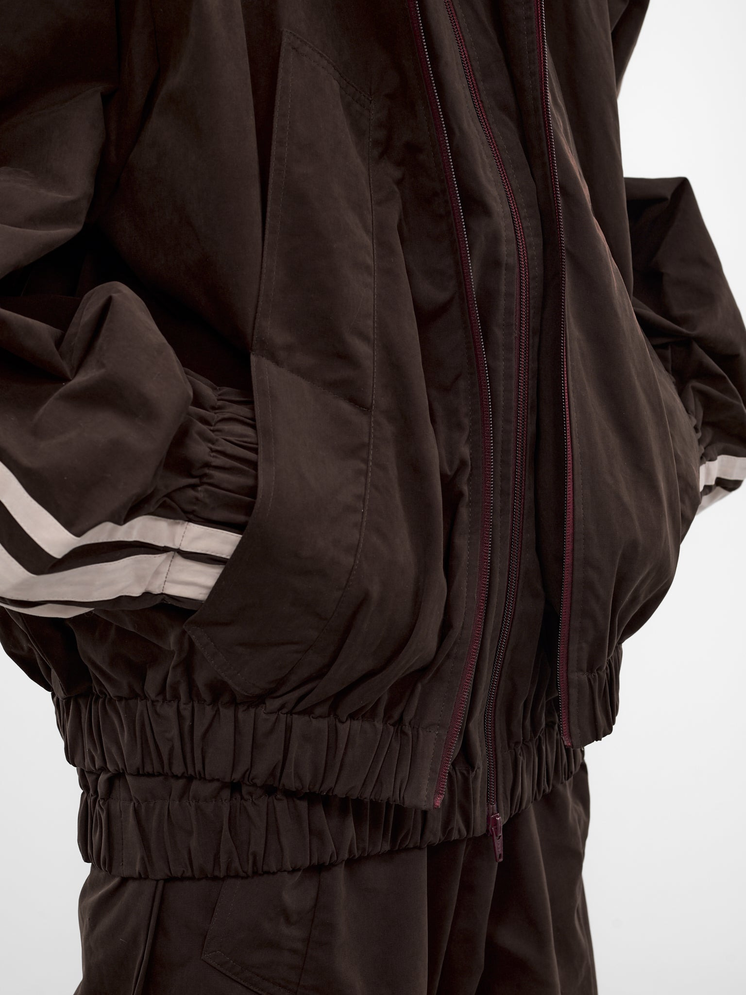 Brown Layered Fusion Track Jacket - 4