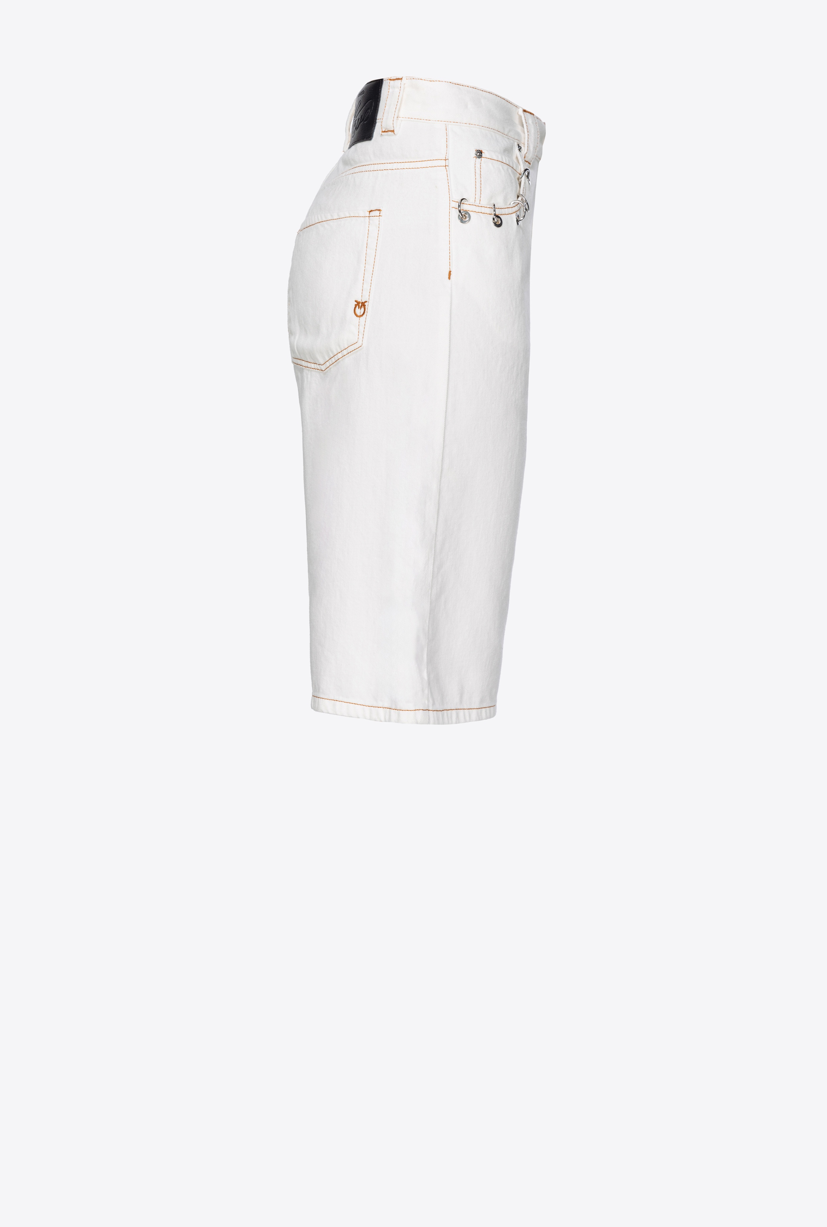 BULL BERMUDA SHORTS WITH PIERCING DETAIL - 7