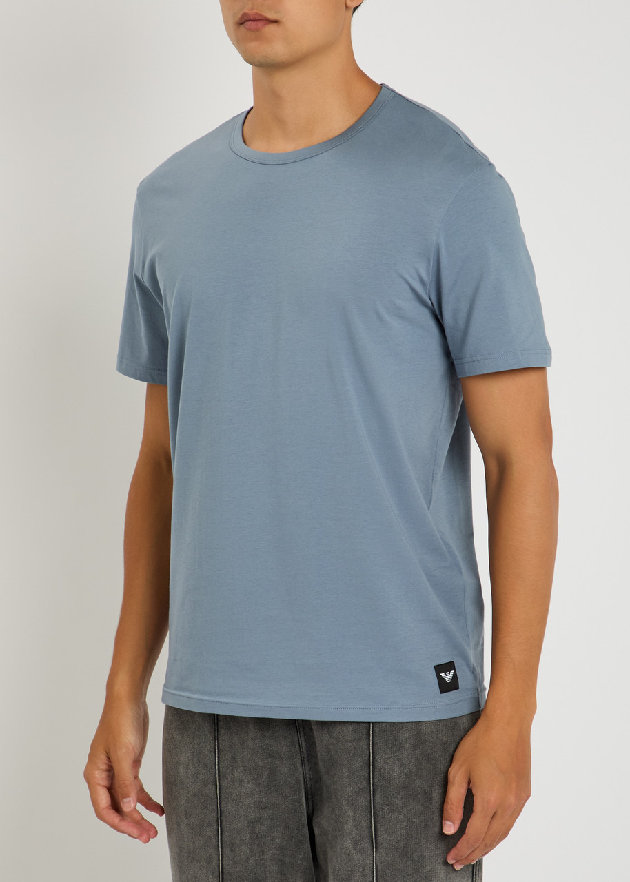 Emporio Armani Designer-plaque Stretch-cotton T-shirt - 2