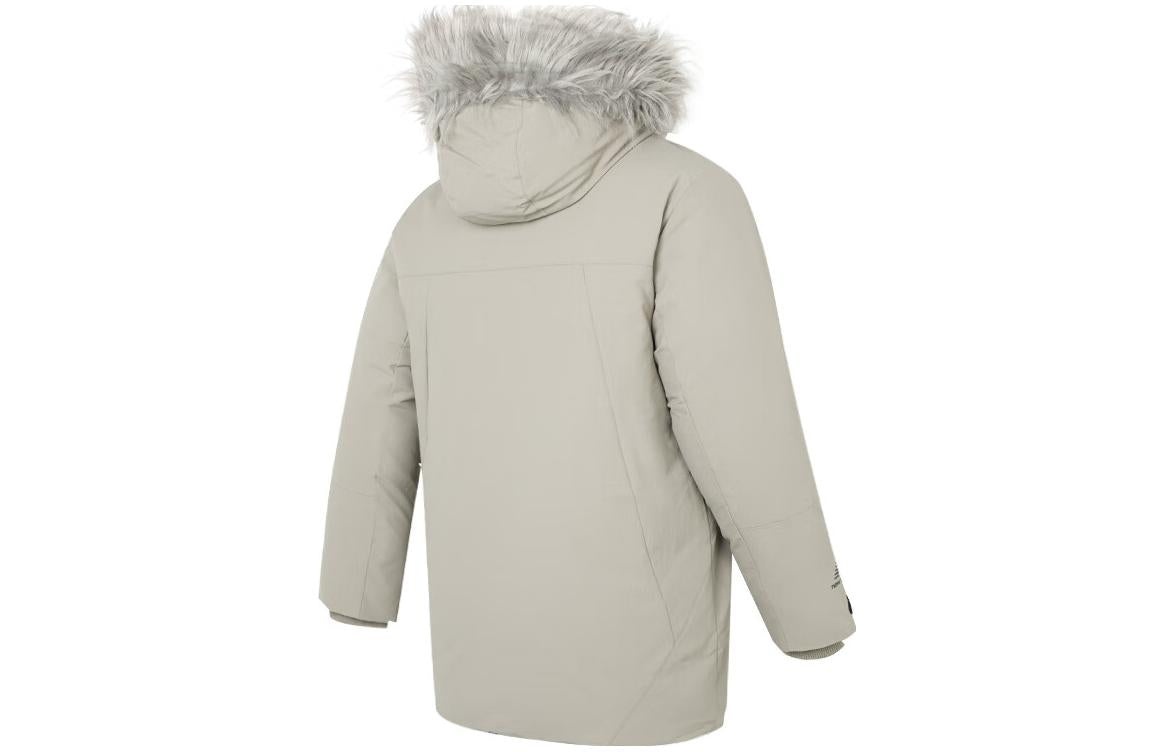 New Balance Hooded Parka Jacket 'Light Grey' AMJ24373-PAA - 2
