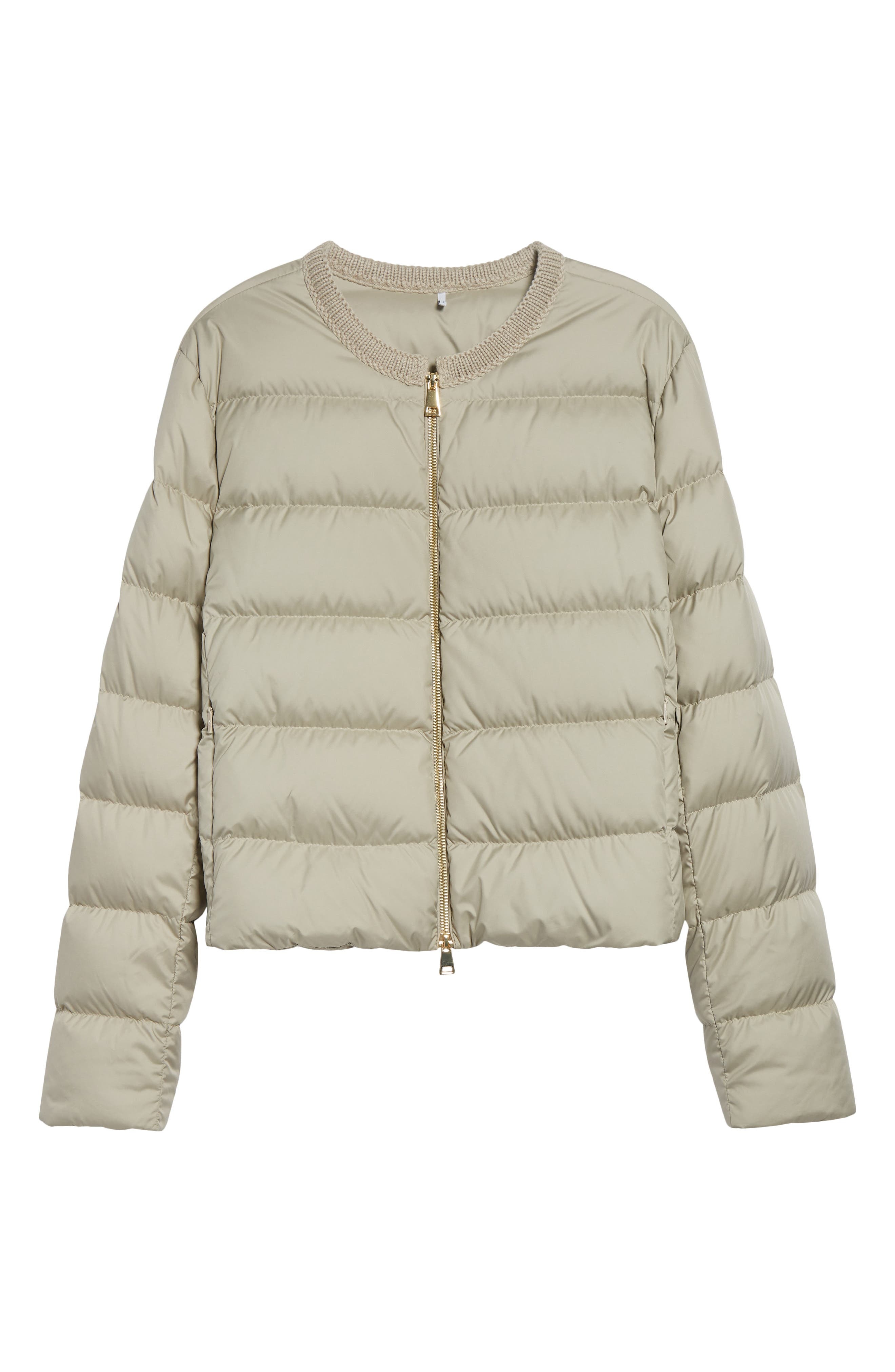 Moncler Mauvezin Mixed Media Down Puffer Jacket in Pebble at Nordstrom - 7