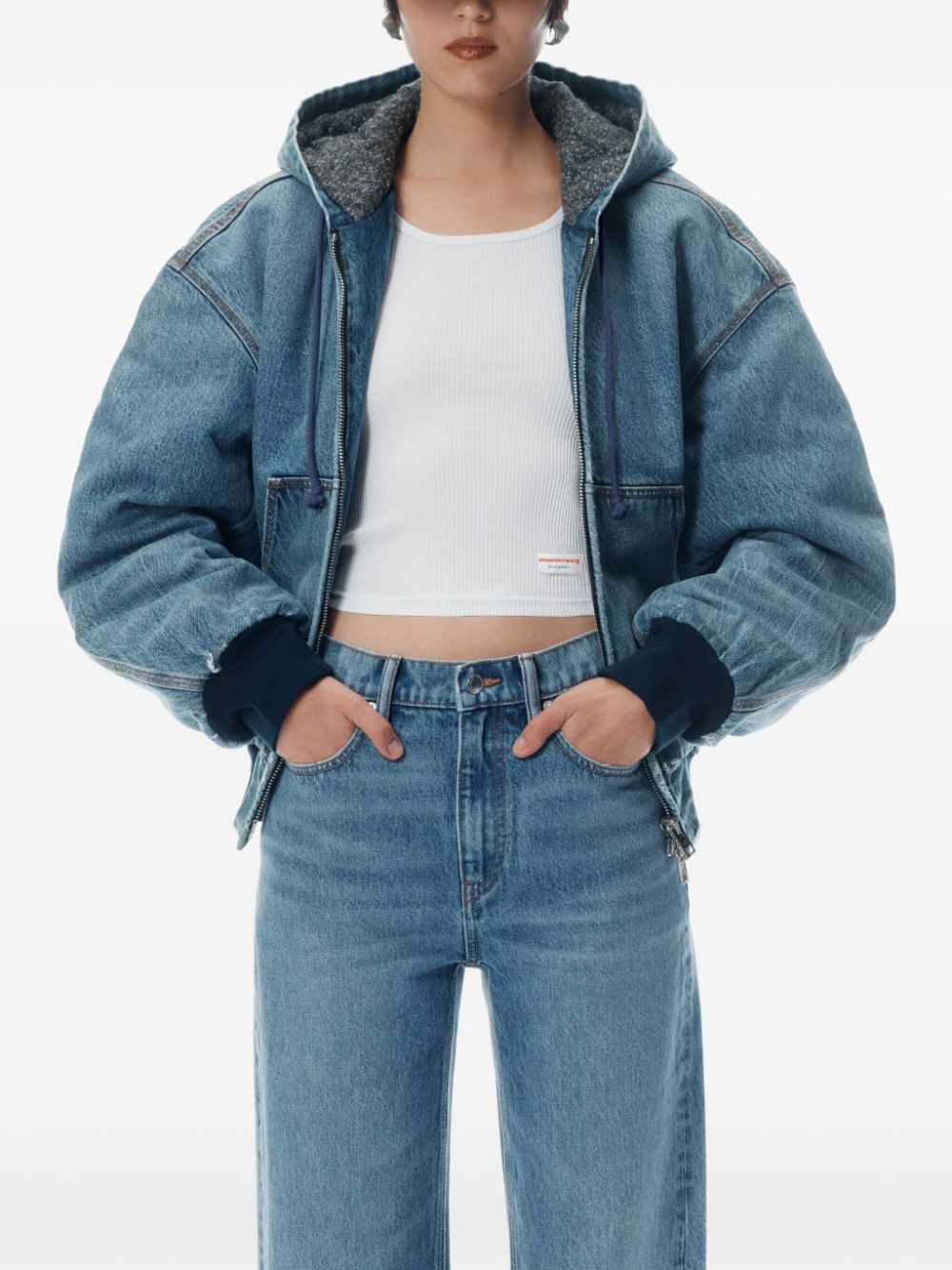 mid-rise straight-leg jeans - 4