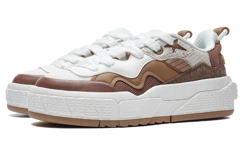 (WMNS) Li-Ning 001 Unblock 'White Brown' AGCT218-4 - 3