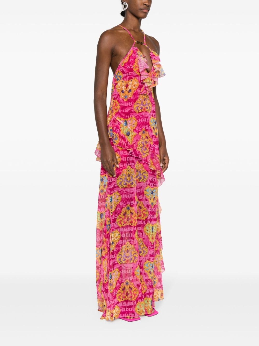 Heart-Couture-print maxi dress - 3