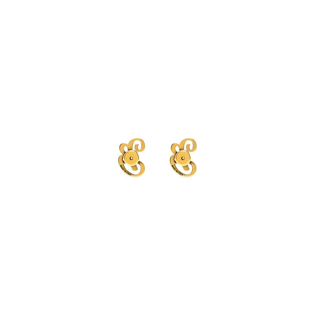 Women's Typo B Earrings in Antique Gold - 2