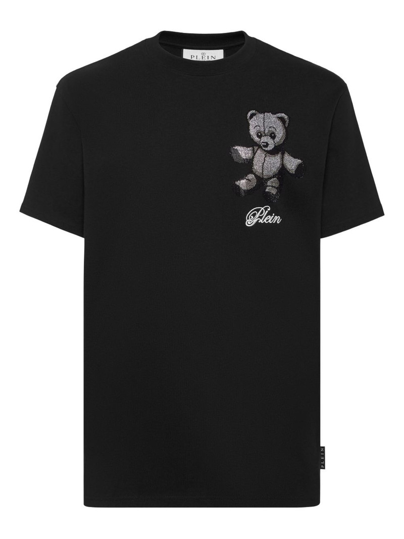 teddy bear-motif T-shirt 1