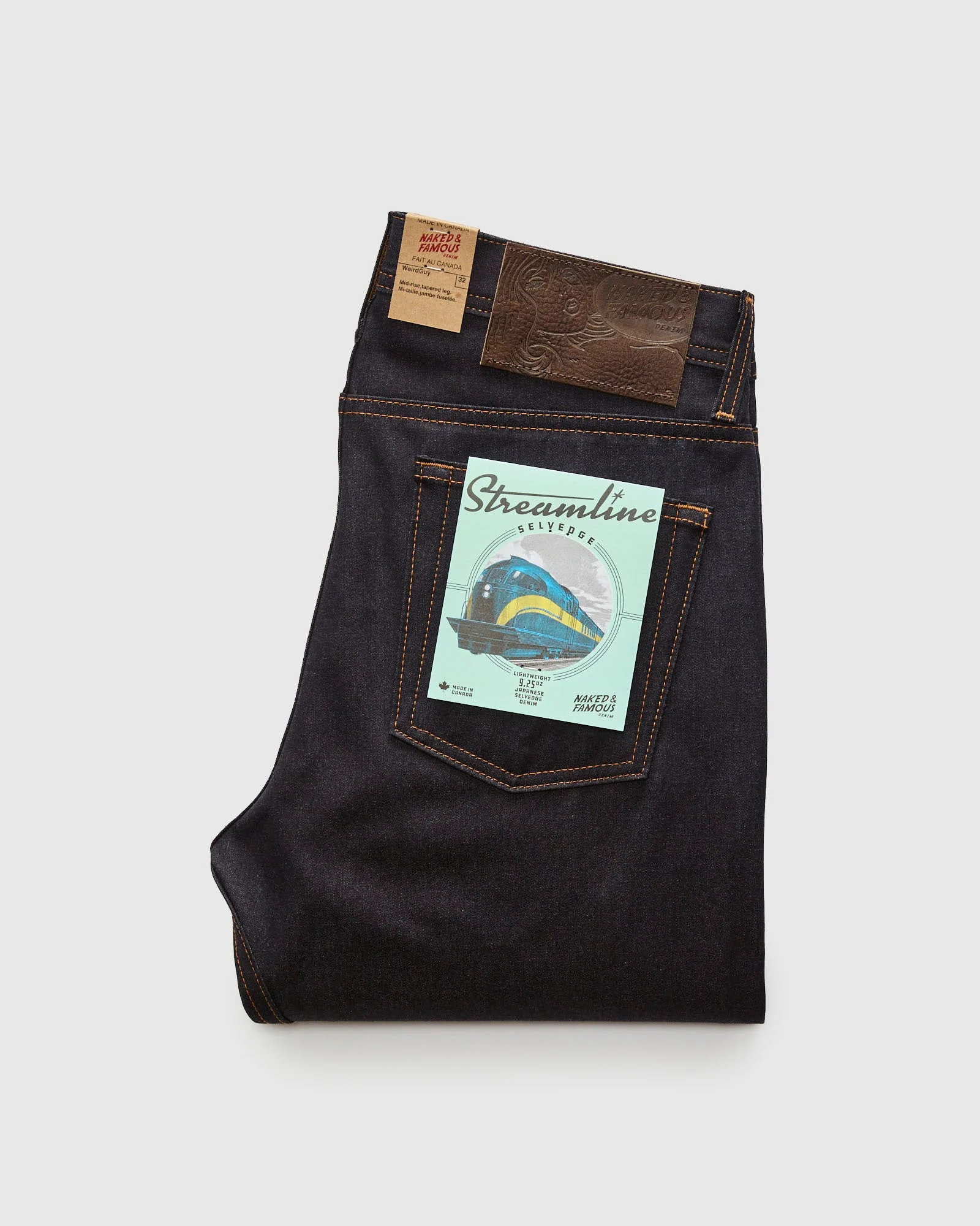 "Streamline" 9.25oz Selvedge Denim - Weird Guy Fit - 1
