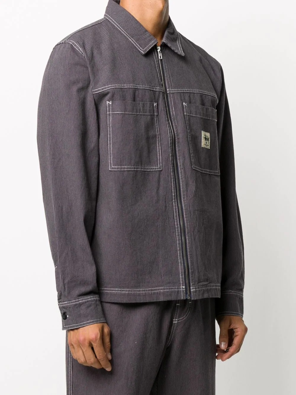 zip-through overshirt  - 3