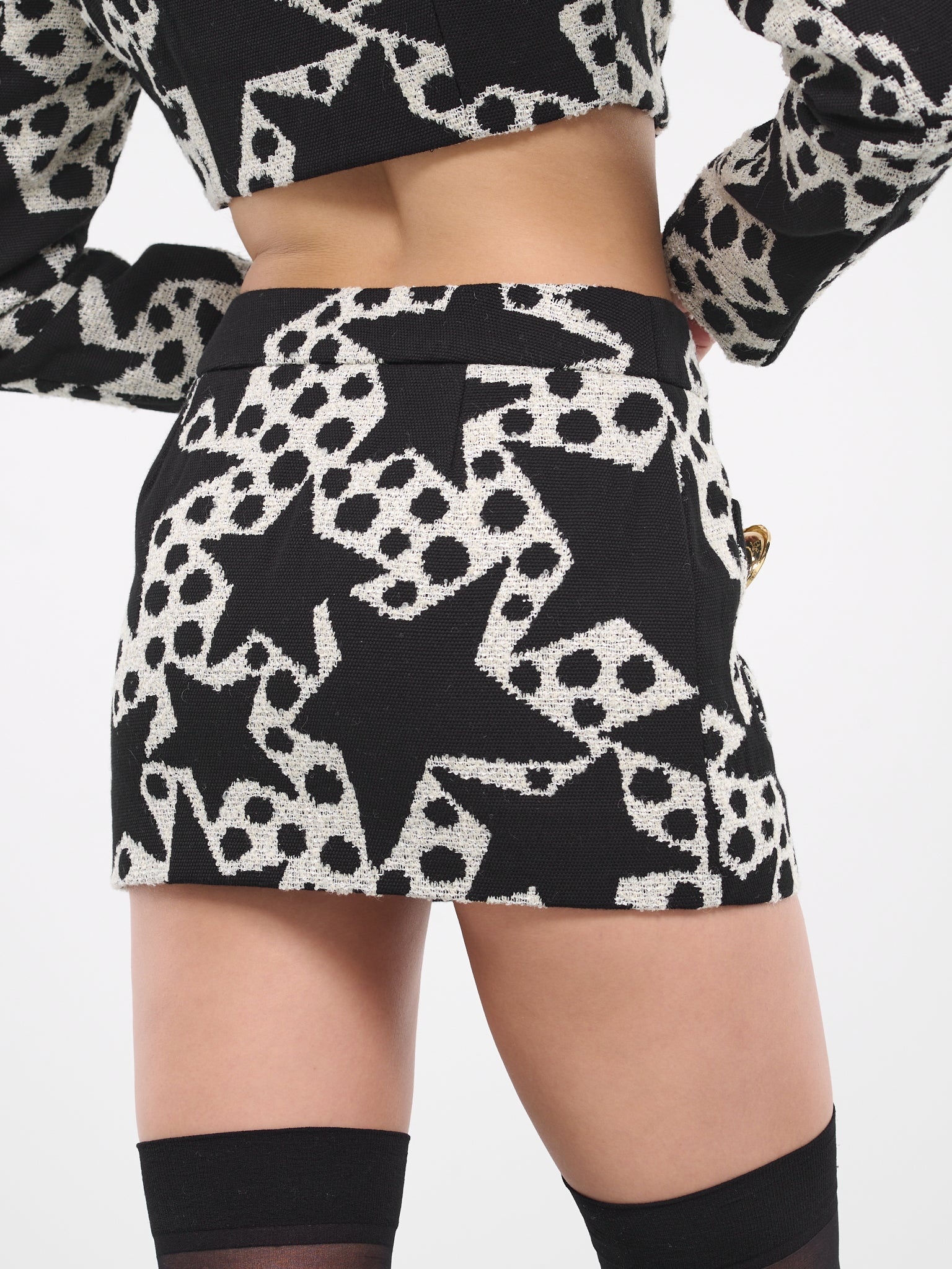 Crystal Medallion Mini Skirt - 4