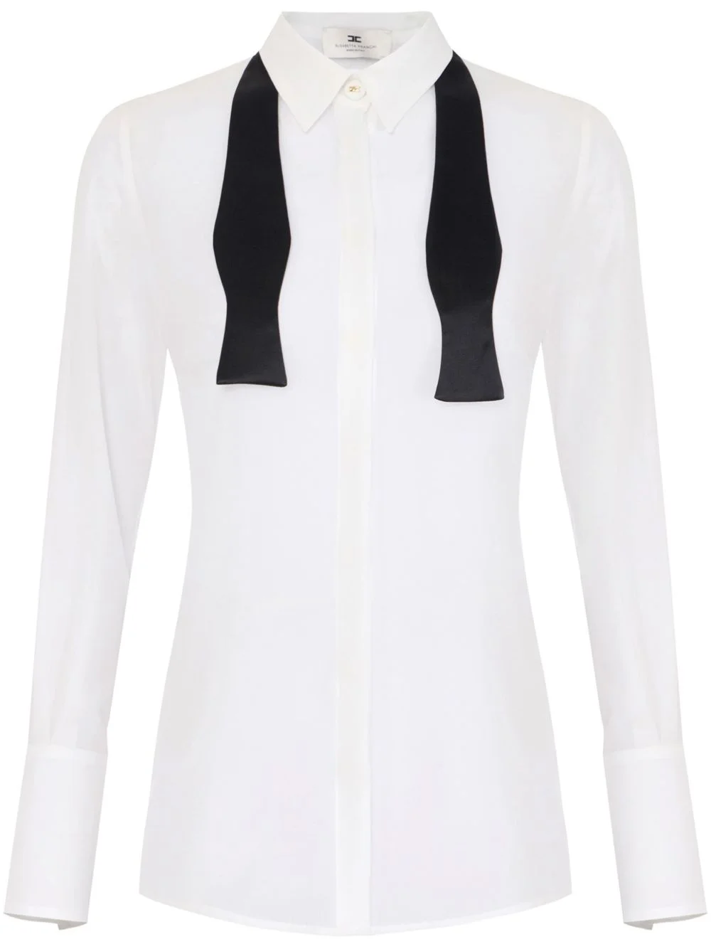 bow-tie georgette shirt - 1