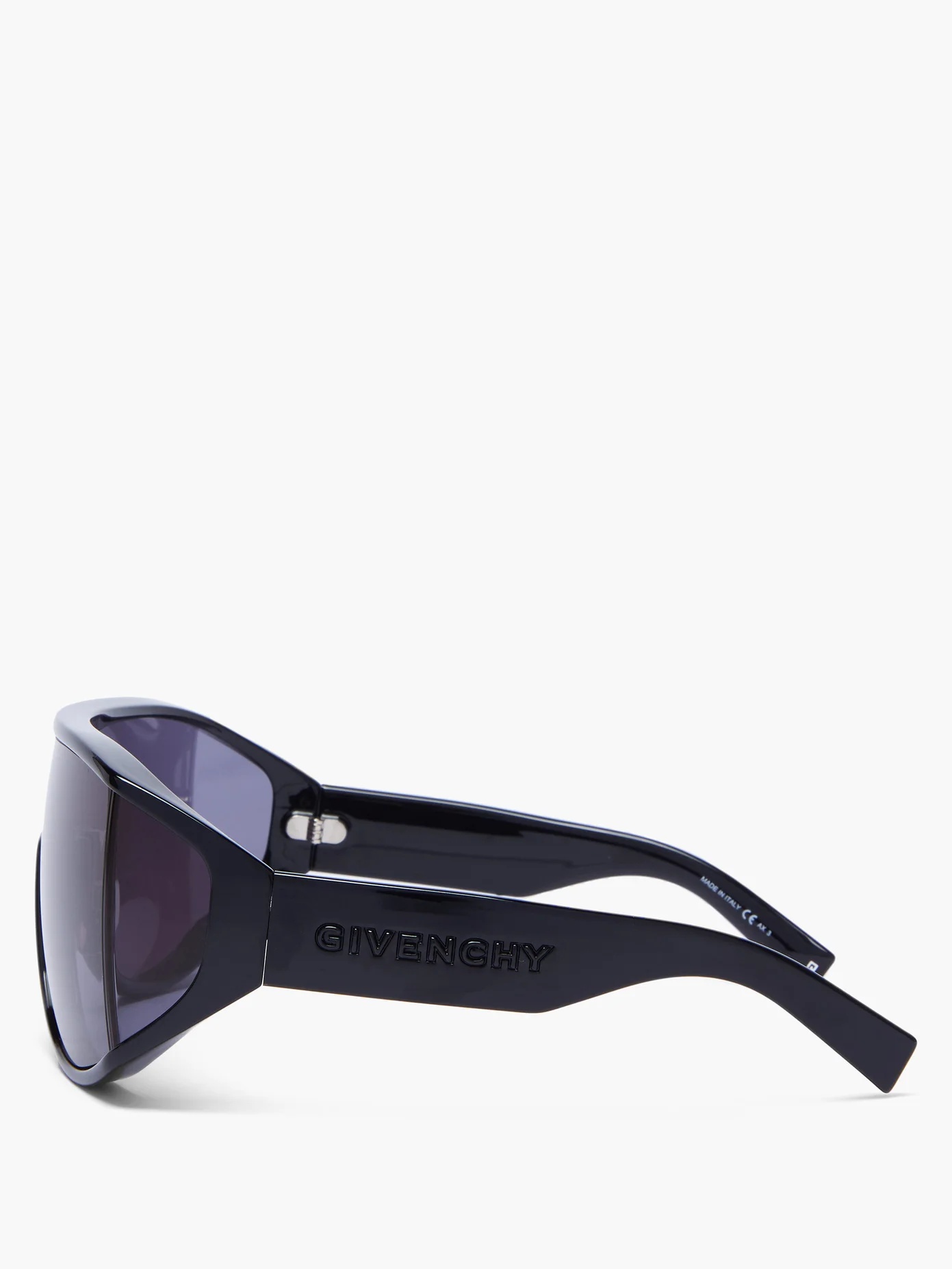 Oversized logo-debossed acetate sunglasses - 4