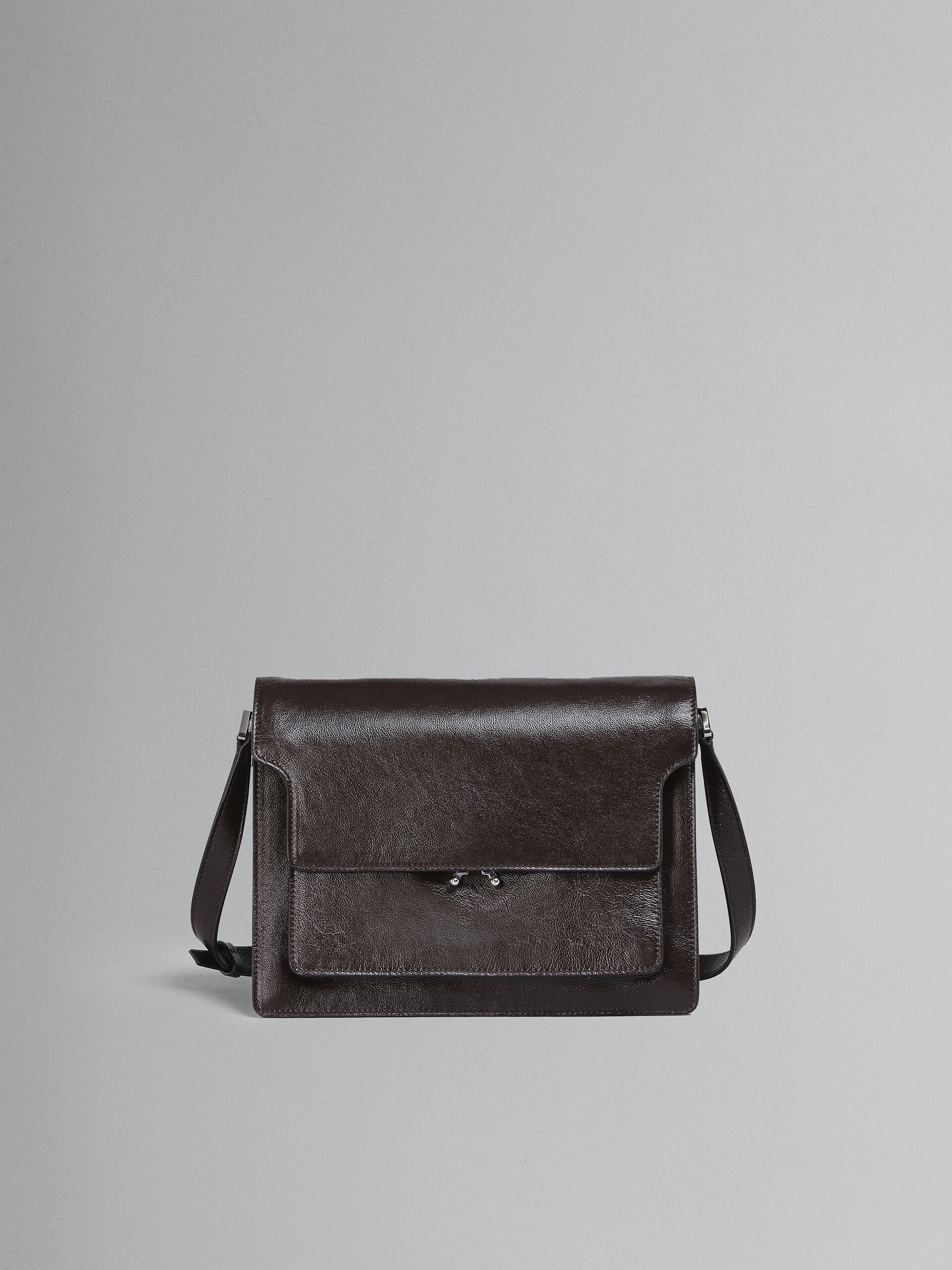 TRUNK SOFT LARGE BAG IN BROWN LEATHER - 1