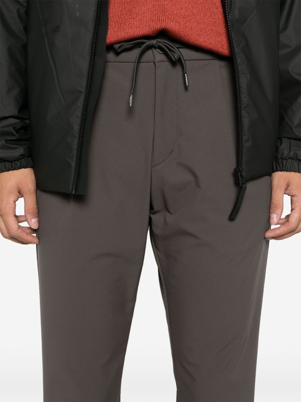 plead-detail trousers - 5
