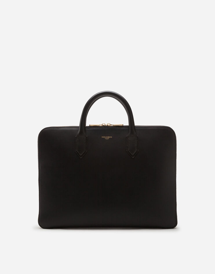 Monreal briefcase in calfskin with heat-pressed logo - 1