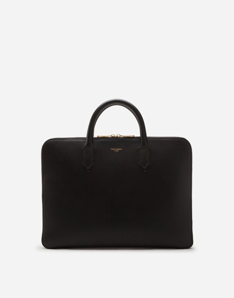 Monreal briefcase in calfskin with heat-pressed logo 1