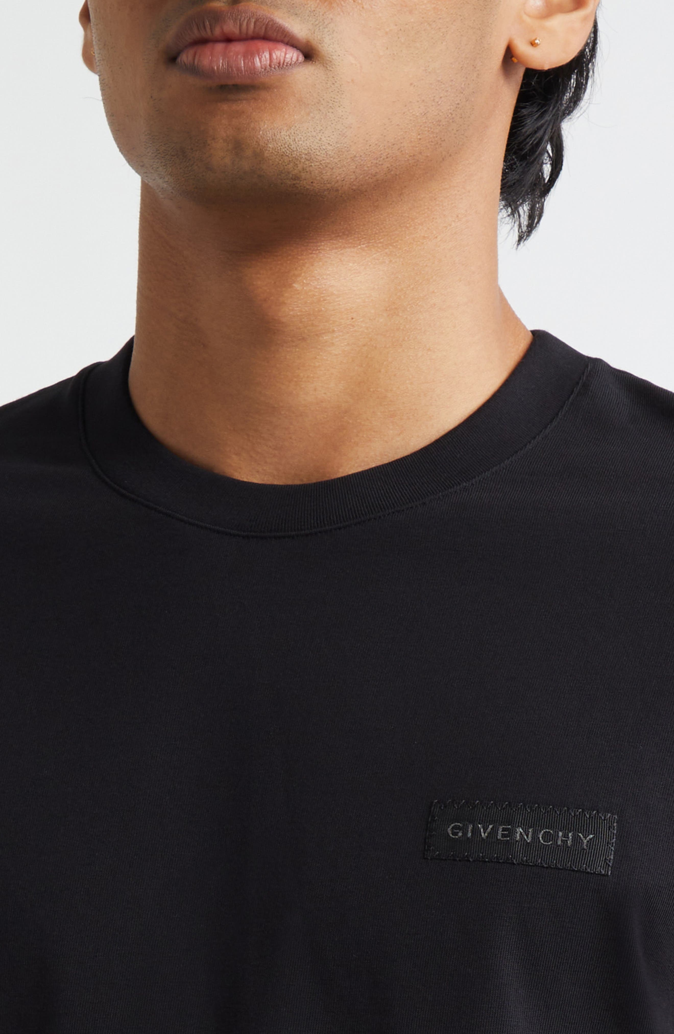 Givenchy Regular Fit Logo T-Shirt in Black at Nordstrom - 4