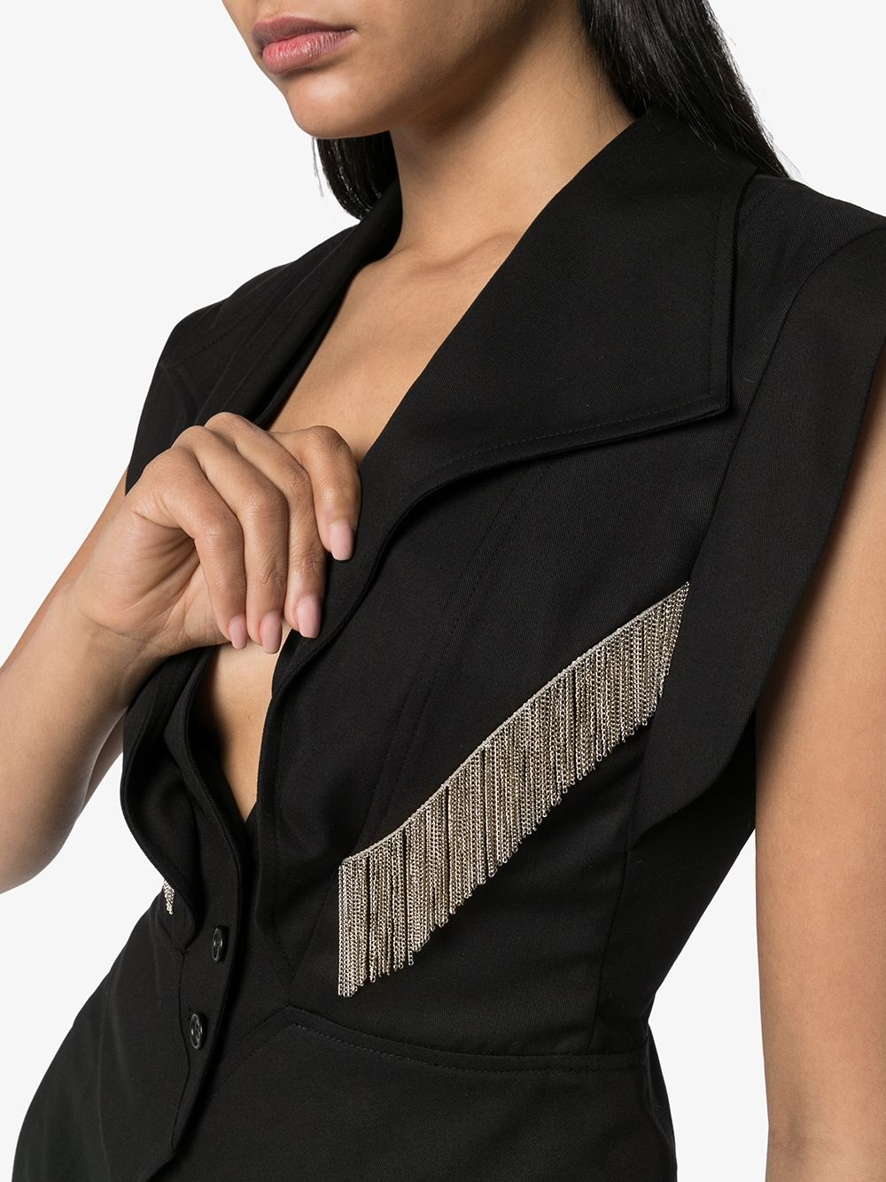 Udalia fringed waistcoat - 5