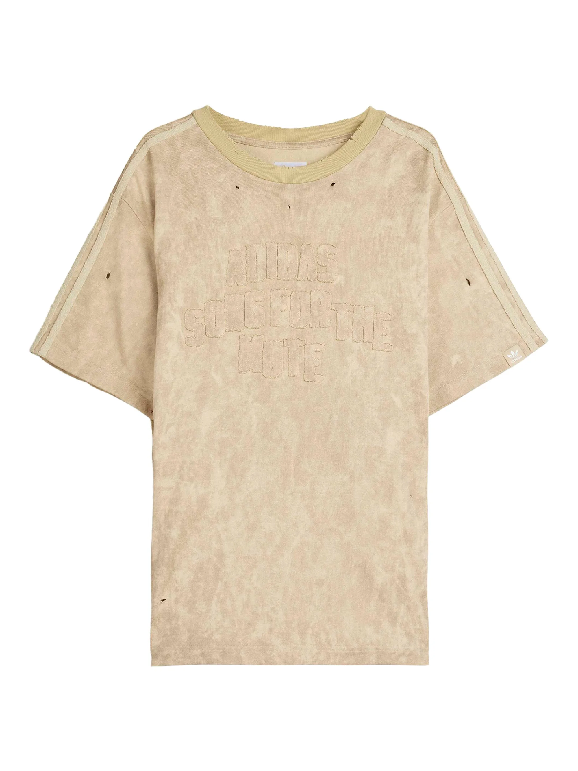 Men's adidas x SFTM ADI006 Logo-Embroidered Cotton Crewneck T-Shirt - Clay Savannah - 1