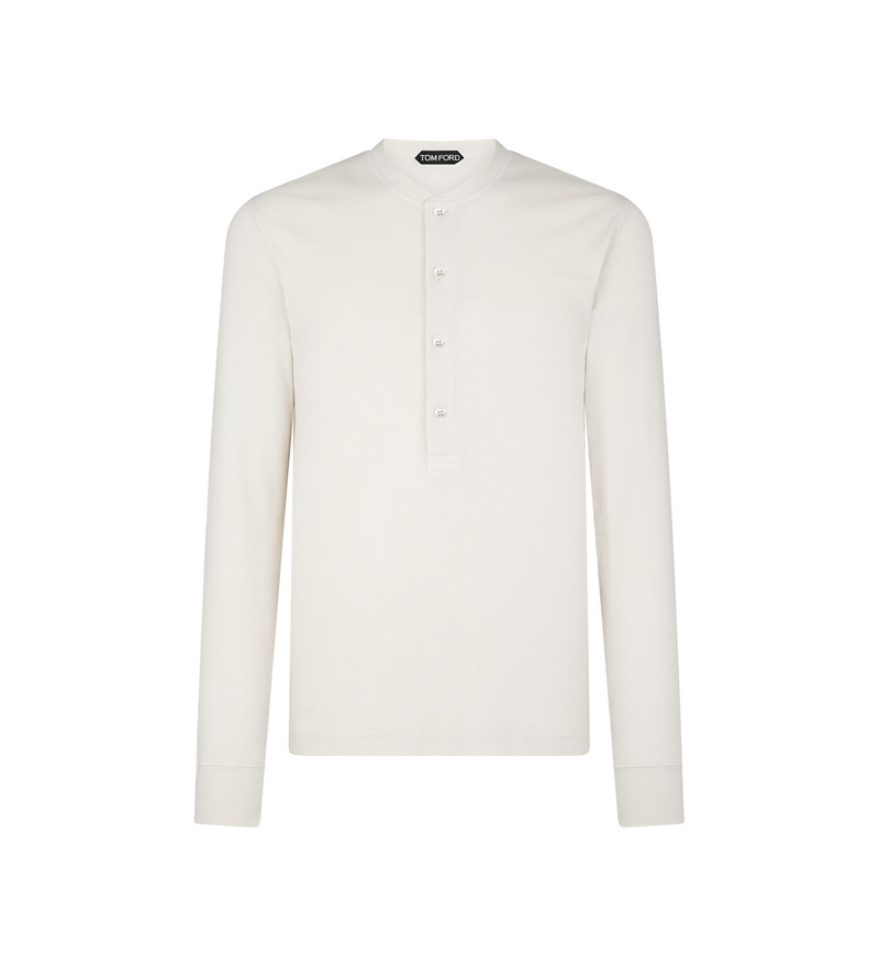 COTTON MODAL RIB HENLEY 1