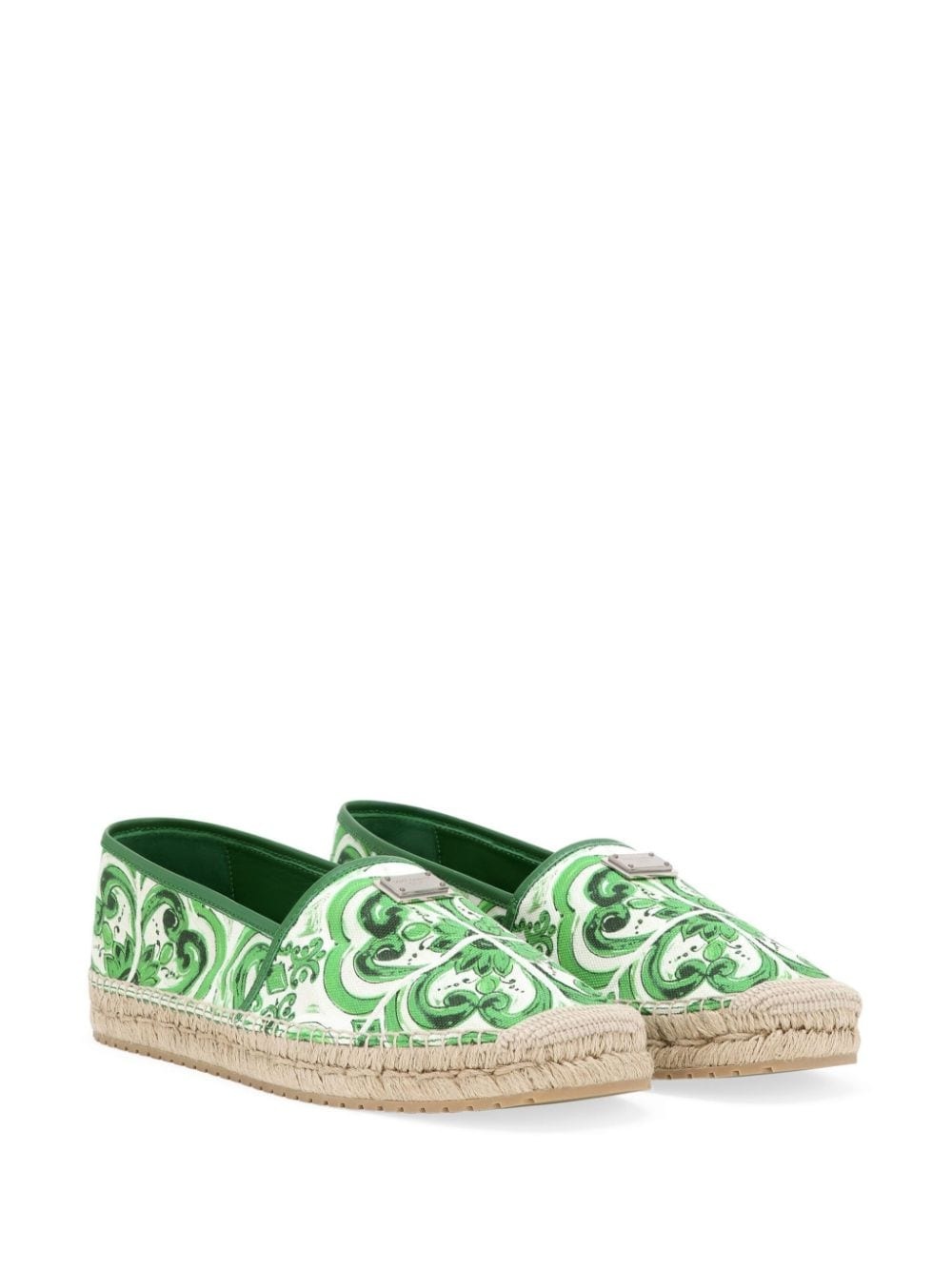 Majolica-print logo-plaque espadrilles - 2