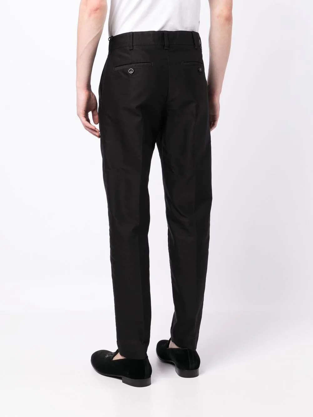 mid-rise straight-leg trousers - 4