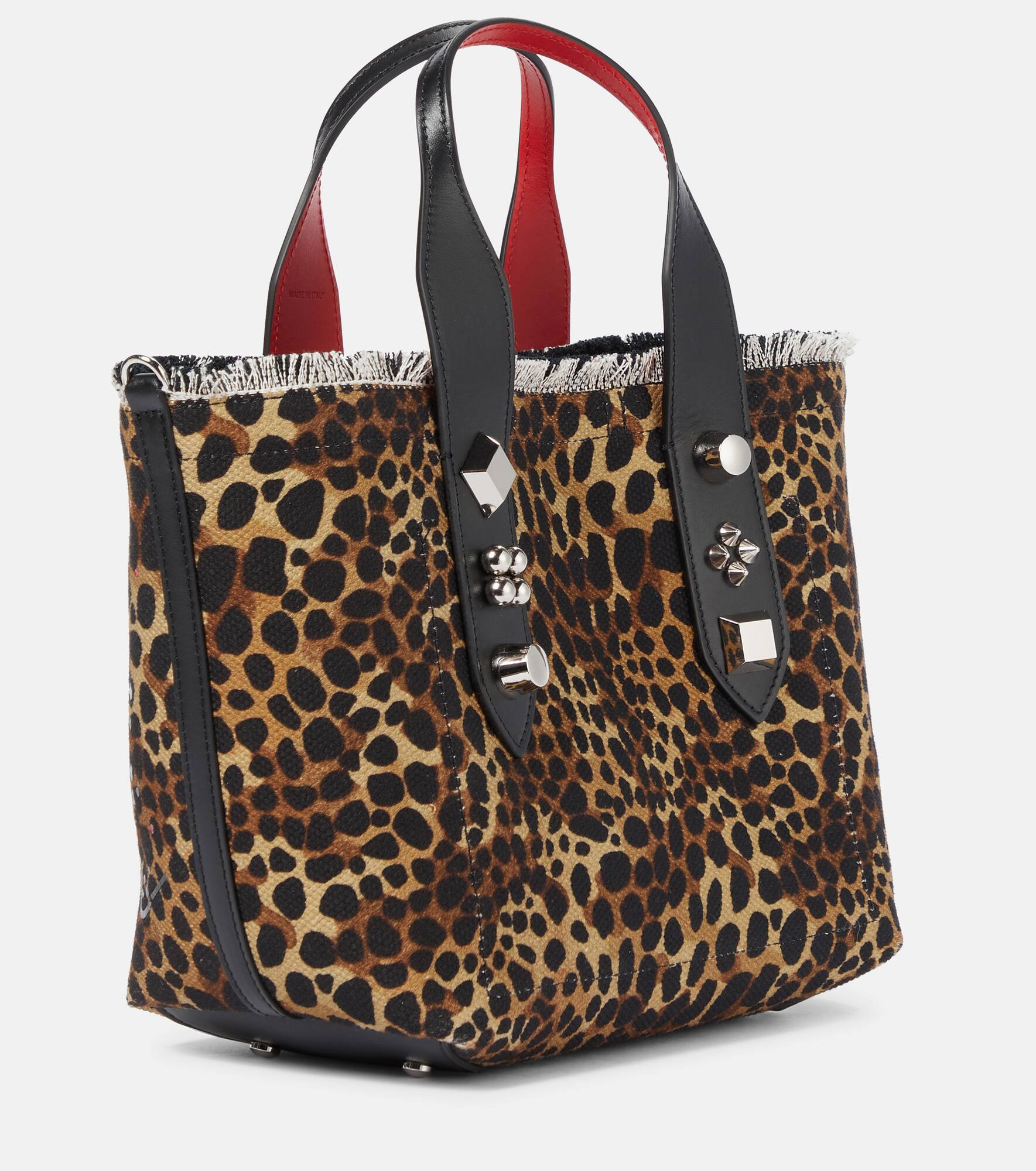 Frangibus leopard-print canvas tote - 4