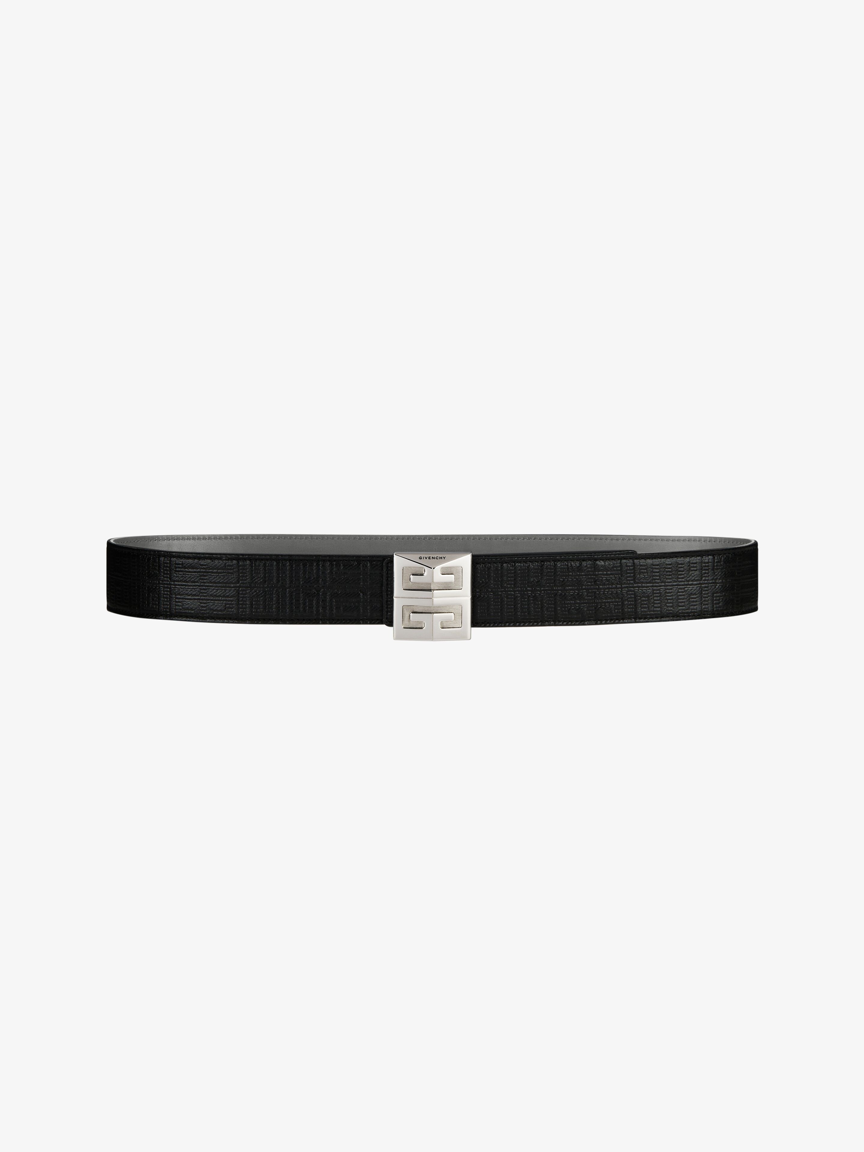 4G REVERSIBLE BELT IN LEATHER AND 4G COATED CANVAS - 1
