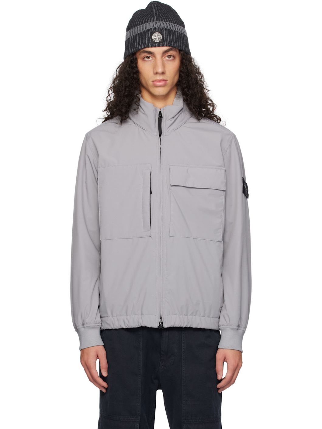 Stone Island Gray 40527 Soft Shell R PrimaLoft Insulated Jacket ssense REVERSIBLE