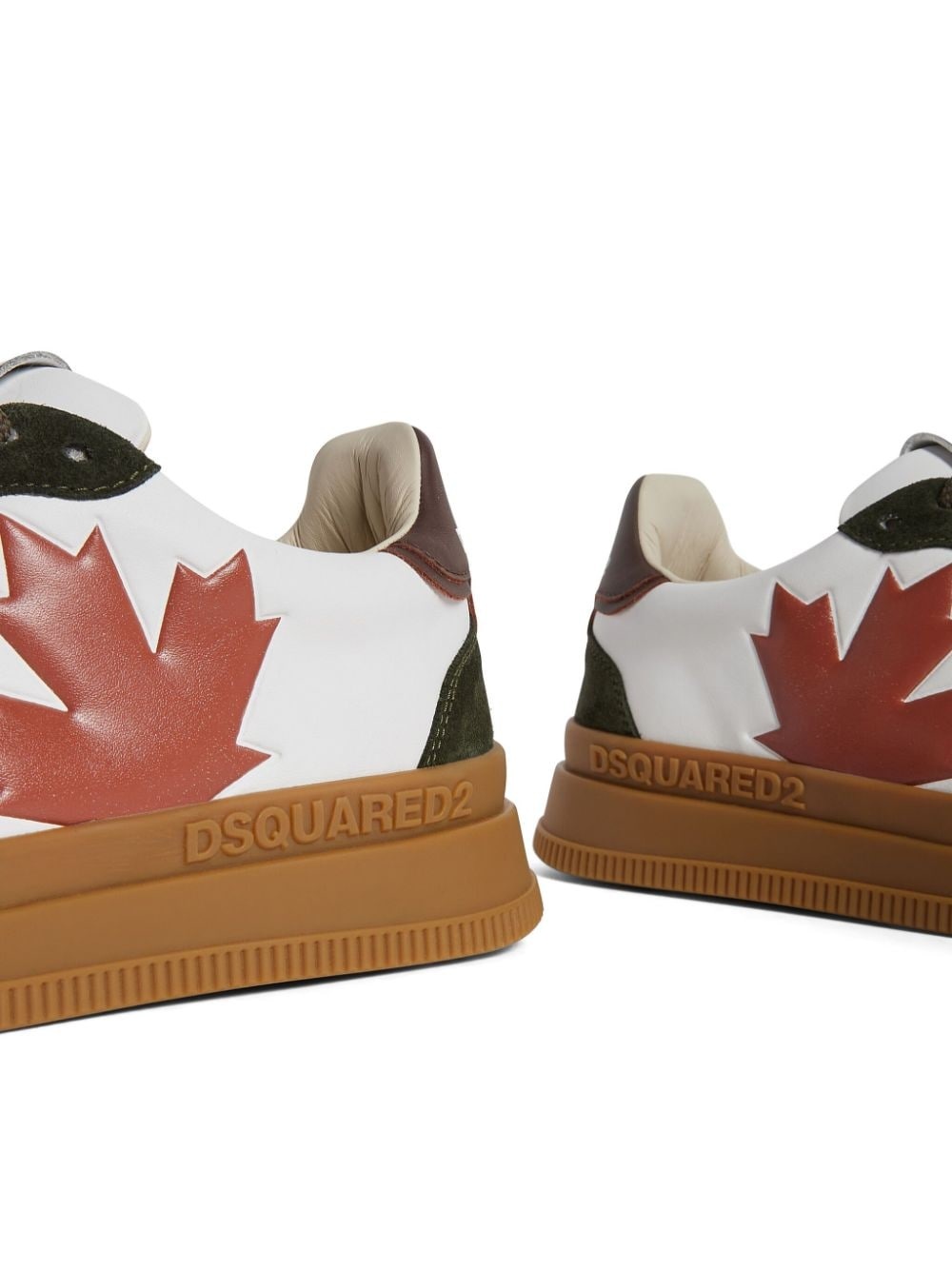 logo-print low-top sneakers - 4
