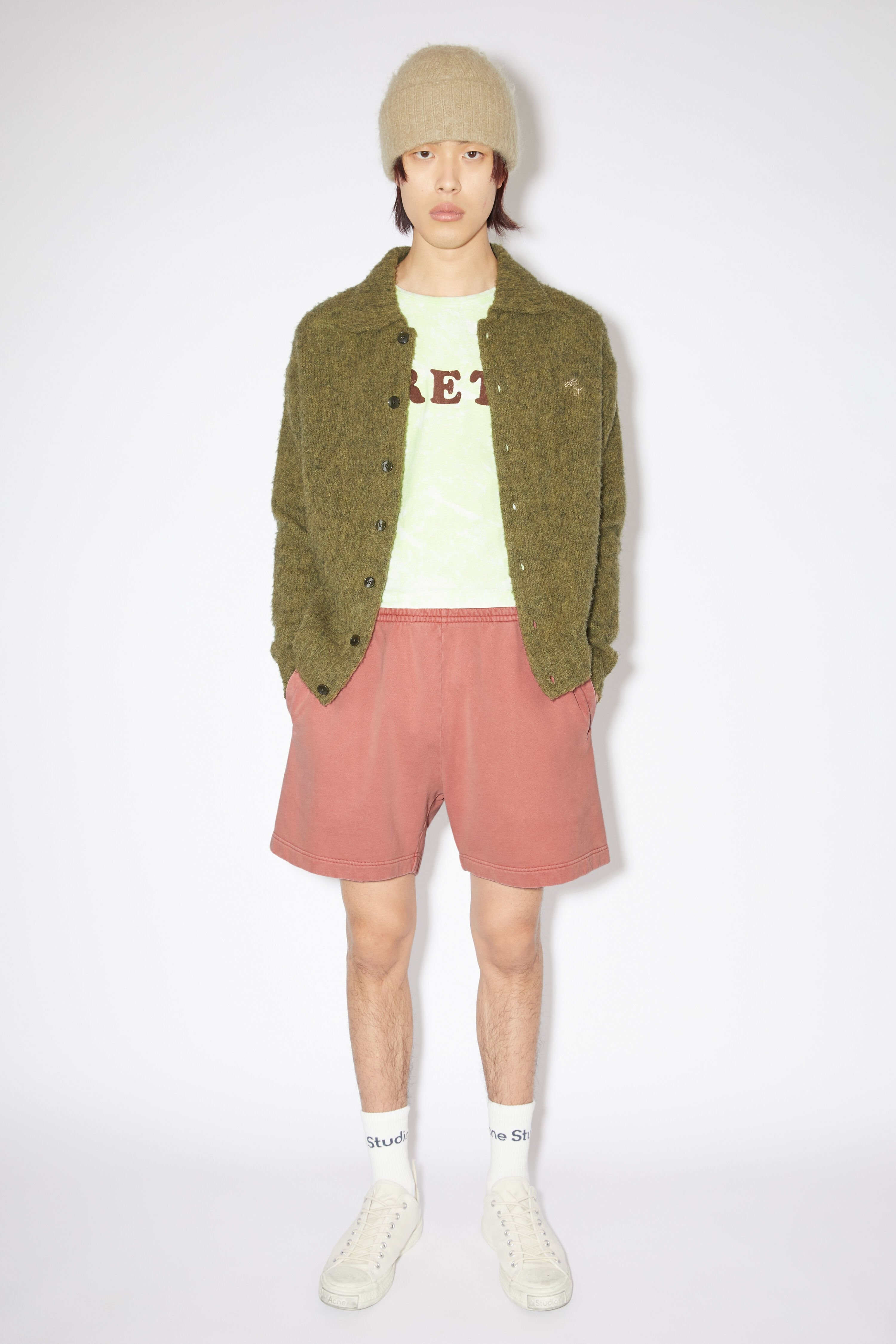 Cotton sweat shorts - Vintage Pink - 2