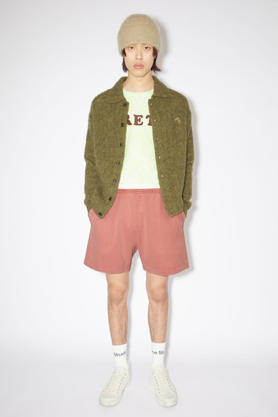 Acne Studios Cotton sweat shorts - Vintage Pink outlook