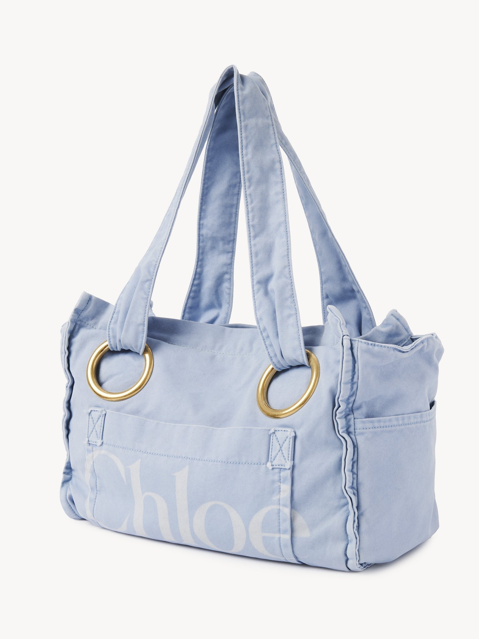 CHLOÉ PLAGE TOTE BAG IN COTTON - 3