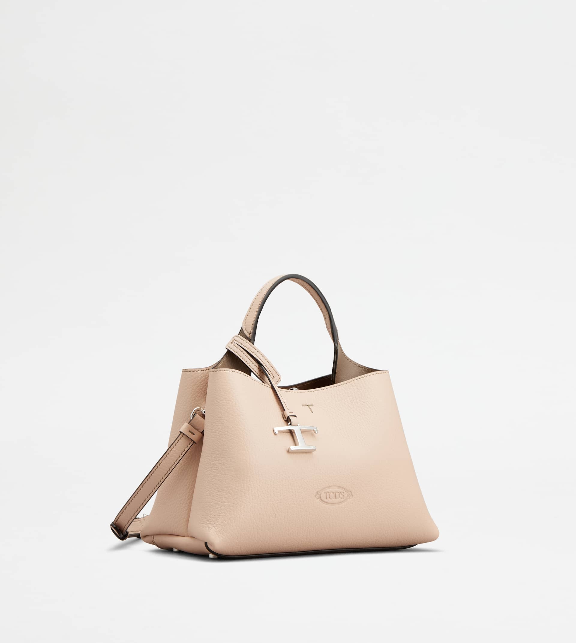 BAG IN LEATHER MICRO - PINK, BROWN - 2