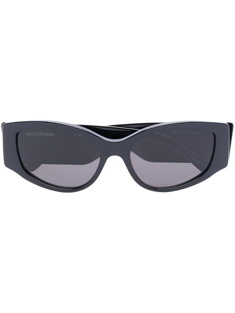 logo-print cat-eye sunglasses 1